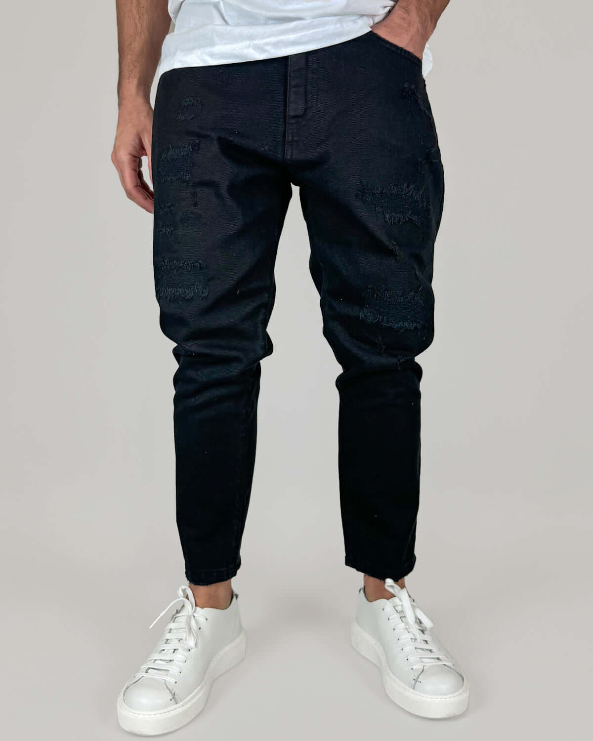 Jeans Carrot Fit Strappato Berna Art. BERNA M 243209