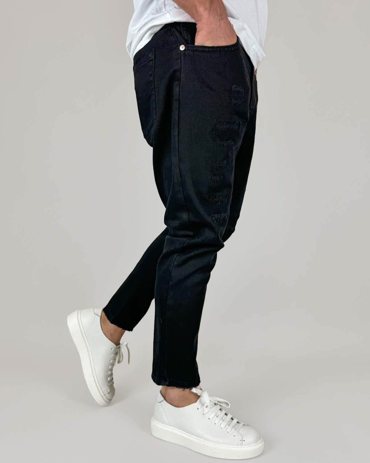 Jeans Carrot Fit Strappato Berna Art. BERNA M 243209