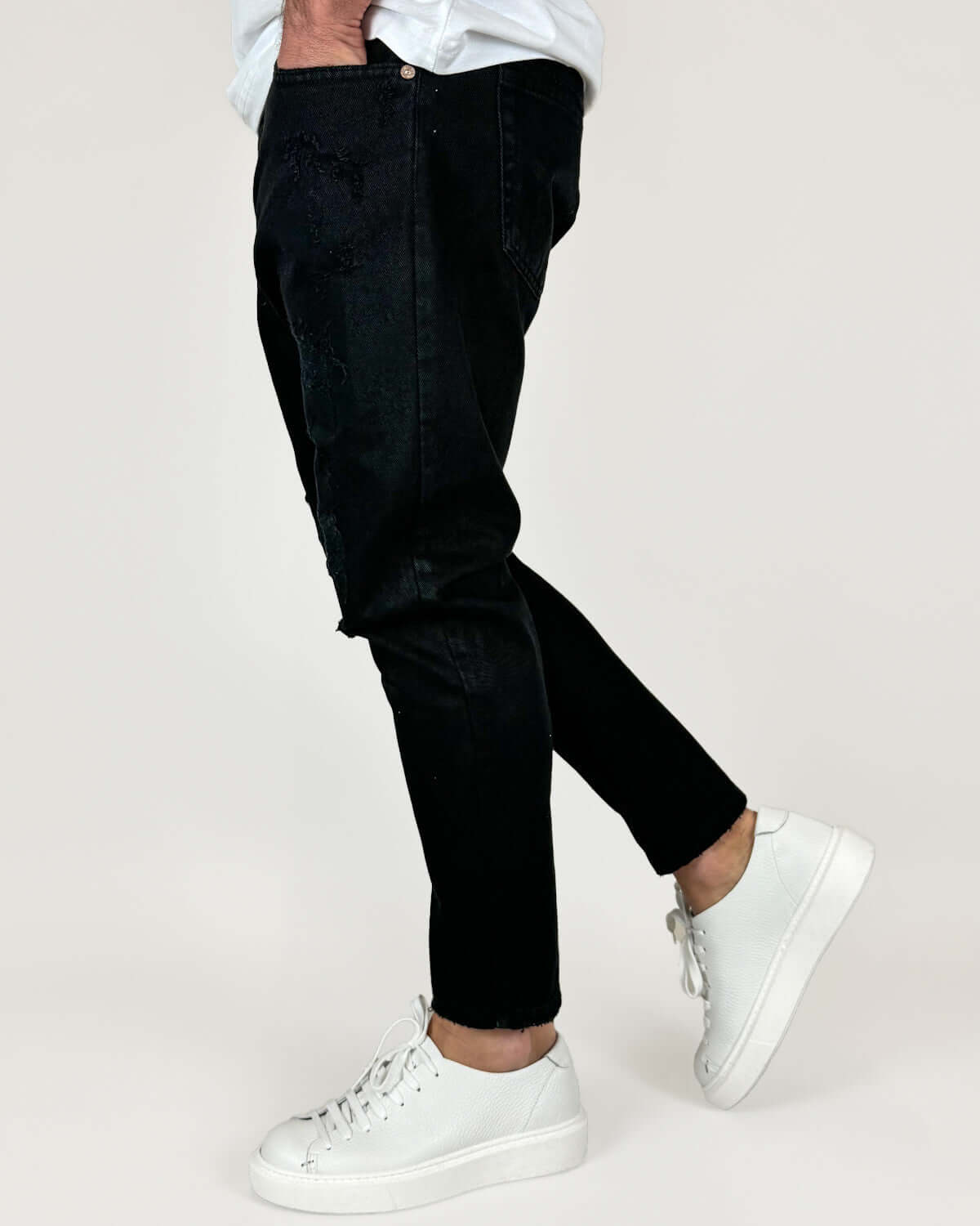 Jeans Carrot Fit Strappato Berna Art. BERNA M 243209