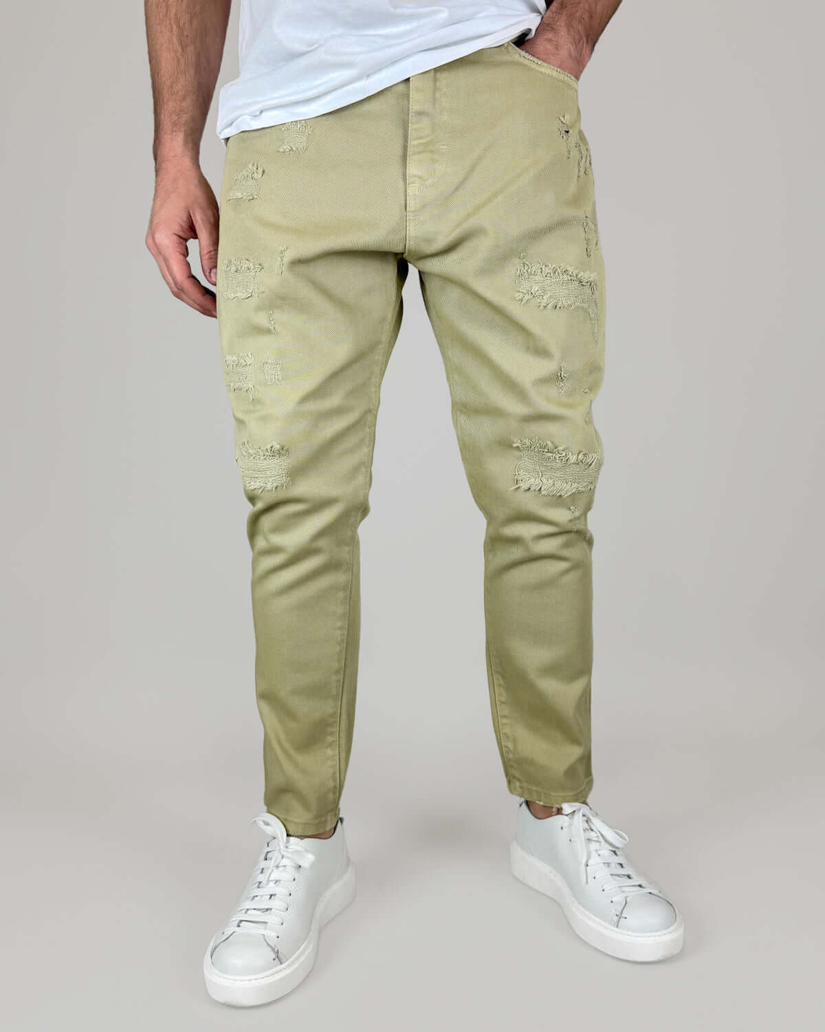 Jeans Carrot Fit Strappato Berna Art. BERNA M 243209