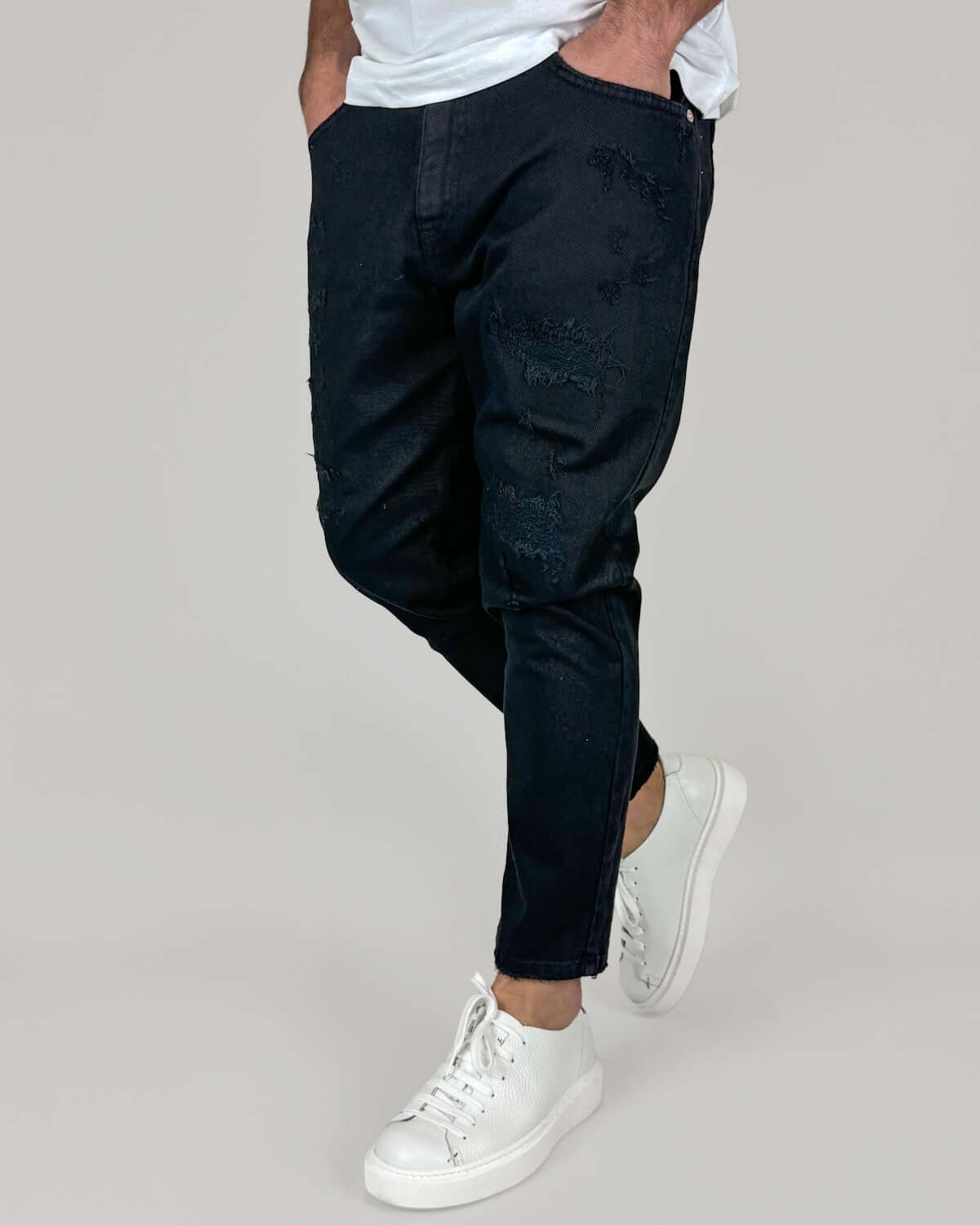Jeans Carrot Fit Strappato Berna Art. BERNA M 243209