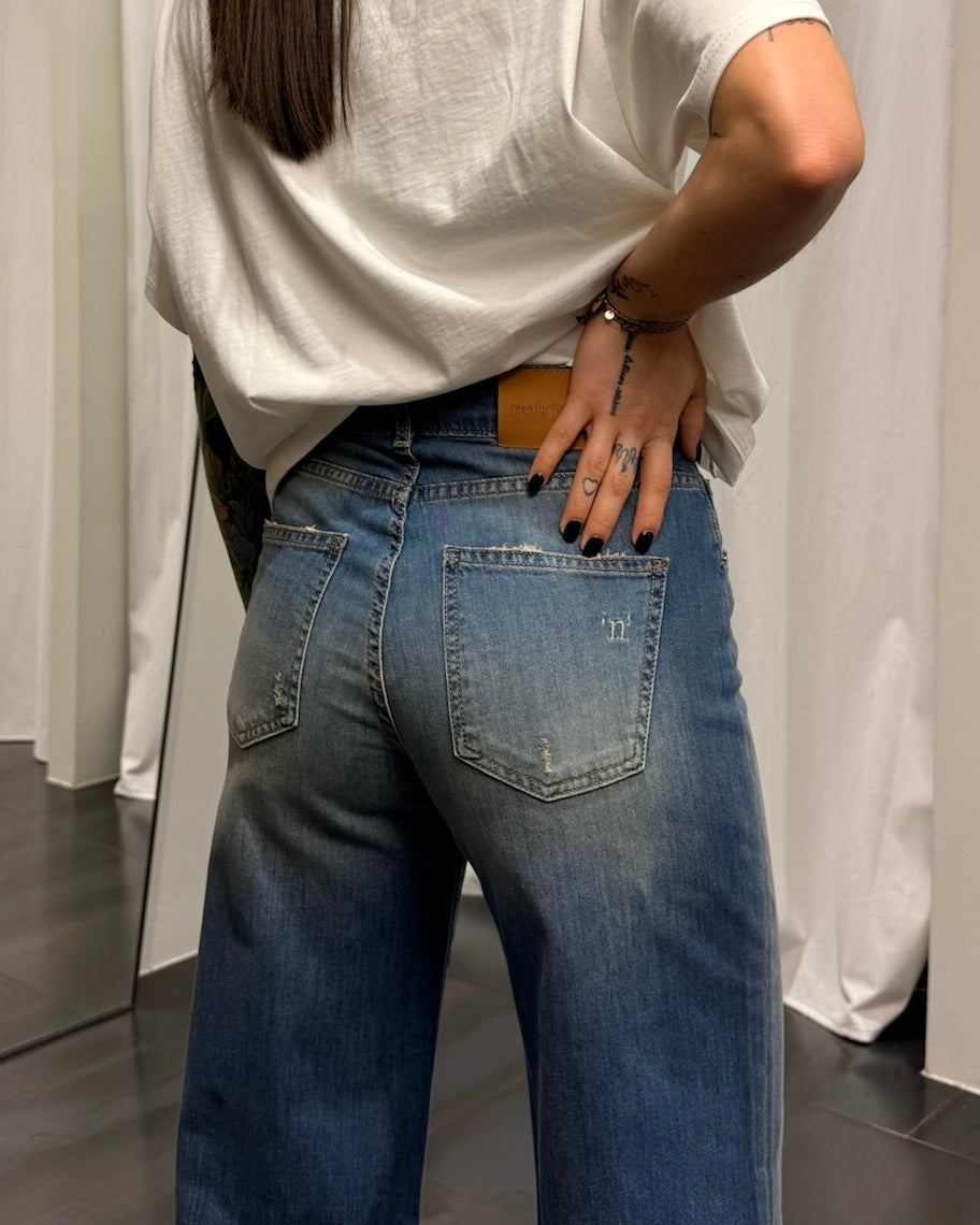 Jeans Arianne Pantapalazzo Noir 'n' Bleu Donna Art. P007J136N206