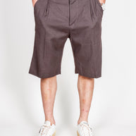 Bermuda con pince in misto lino I'm Brian Art. BE3705