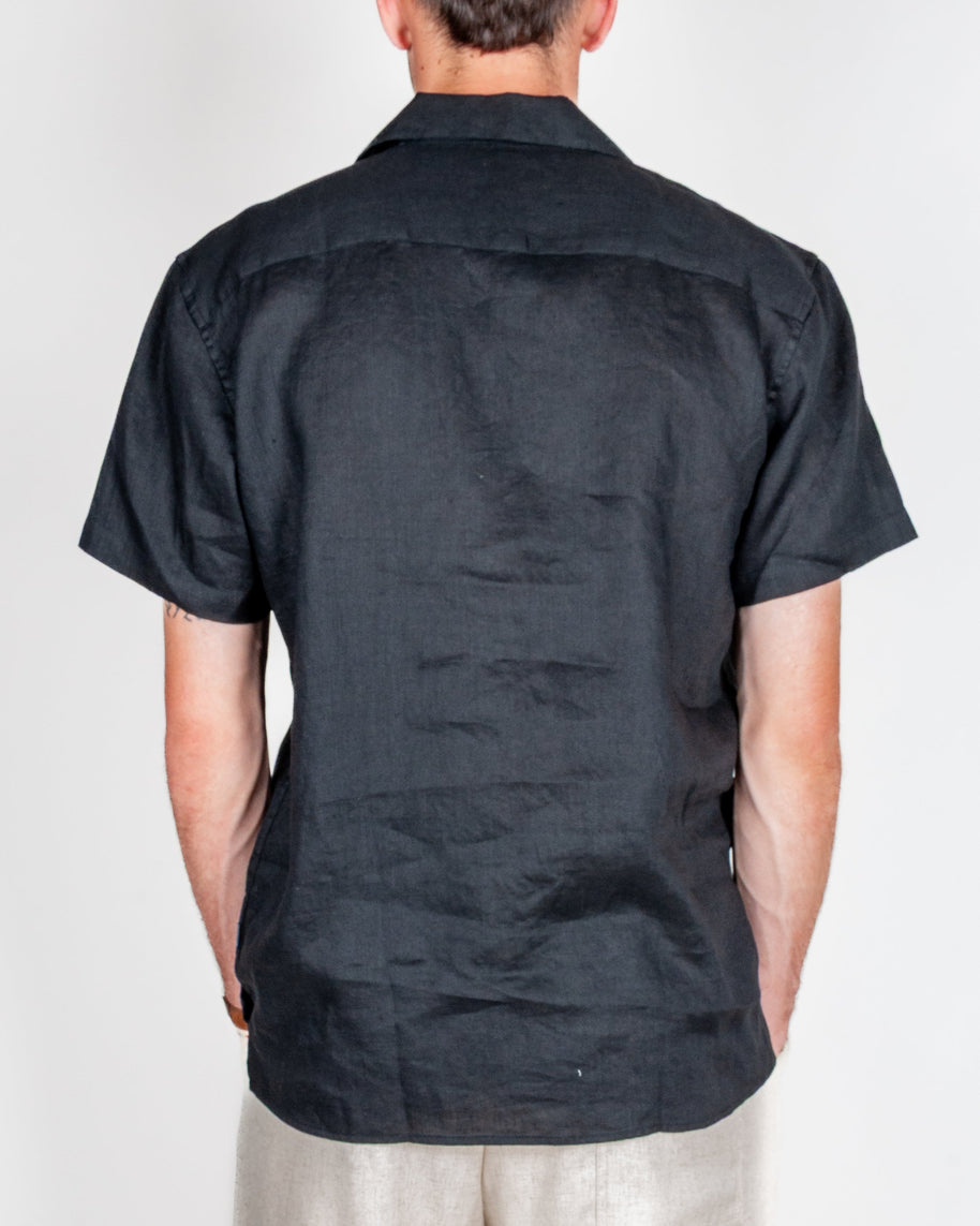 Camicia collo Bowling manica corta Puro Lino Gianni Lupo Art.GL7658S-S26