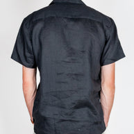Camicia collo Bowling manica corta Puro Lino Gianni Lupo Art.GL7658S-S26