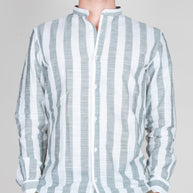 Camicia Misto lino collo coreana riga larga Over D Art. OC1S2S6C15