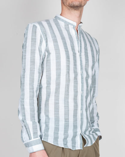 Camicia Misto lino collo coreana riga larga Over D Art. OC1S2S6C15