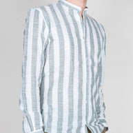 Camicia Misto lino collo coreana riga larga Over D Art. OC1S2S6C15