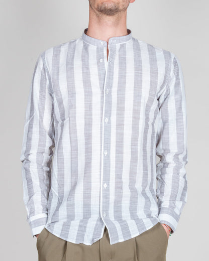 Camicia Misto lino collo coreana riga larga Over D Art. OC1S2S6C15