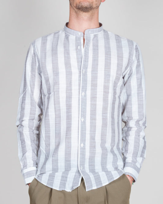 Camicia Misto lino collo coreana riga larga Over D Art. OC1S2S6C15