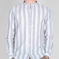 Camicia Misto lino collo coreana riga larga Over D Art. OC1S2S6C15