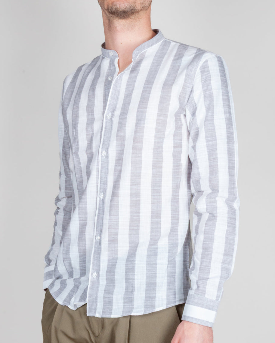 Camicia Misto lino collo coreana riga larga Over D Art. OC1S2S6C15
