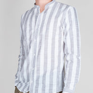 Camicia Misto lino collo coreana riga larga Over D Art. OC1S2S6C15