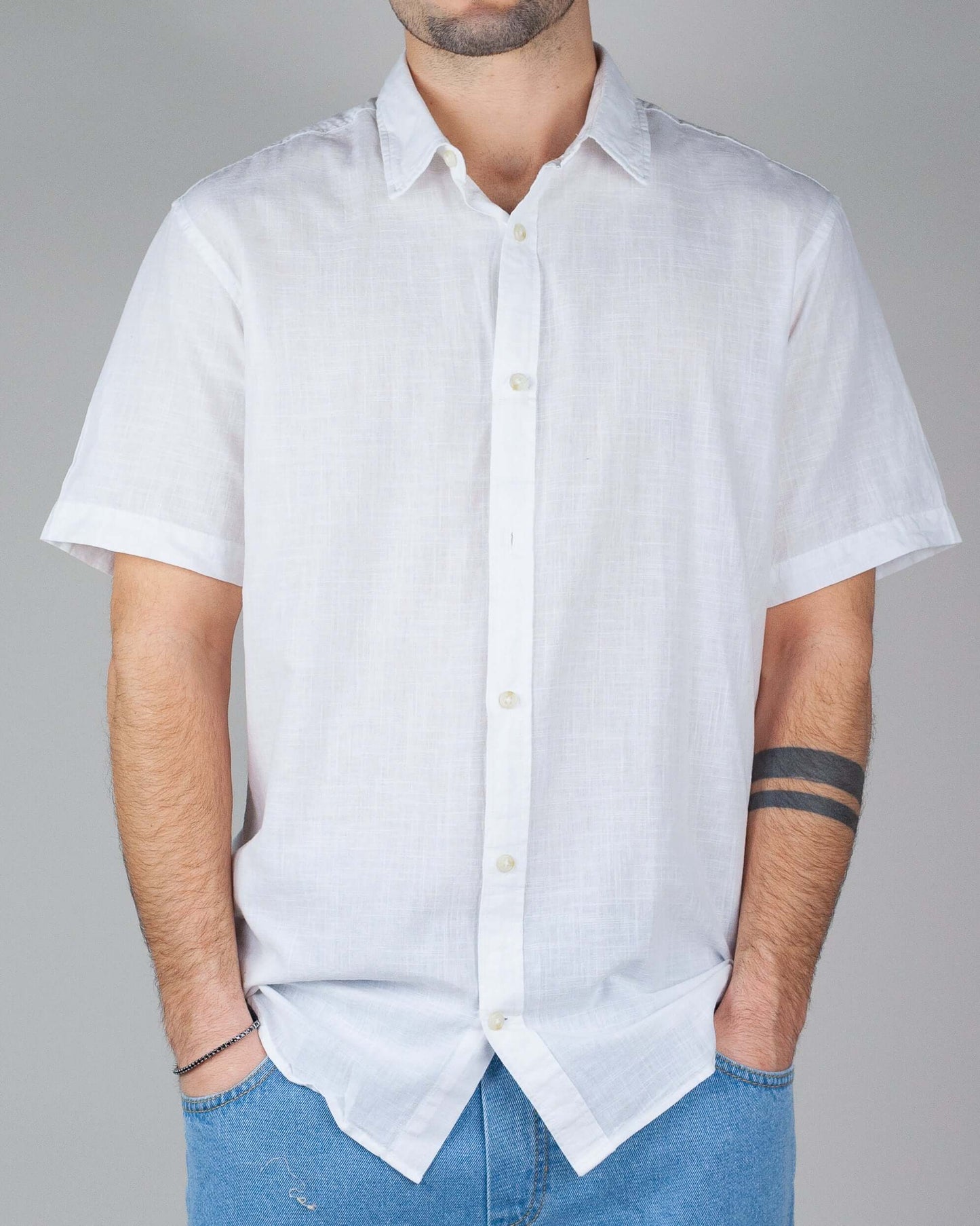 Camicia Lino Manica Corta Jack&Jones Art. 12269329