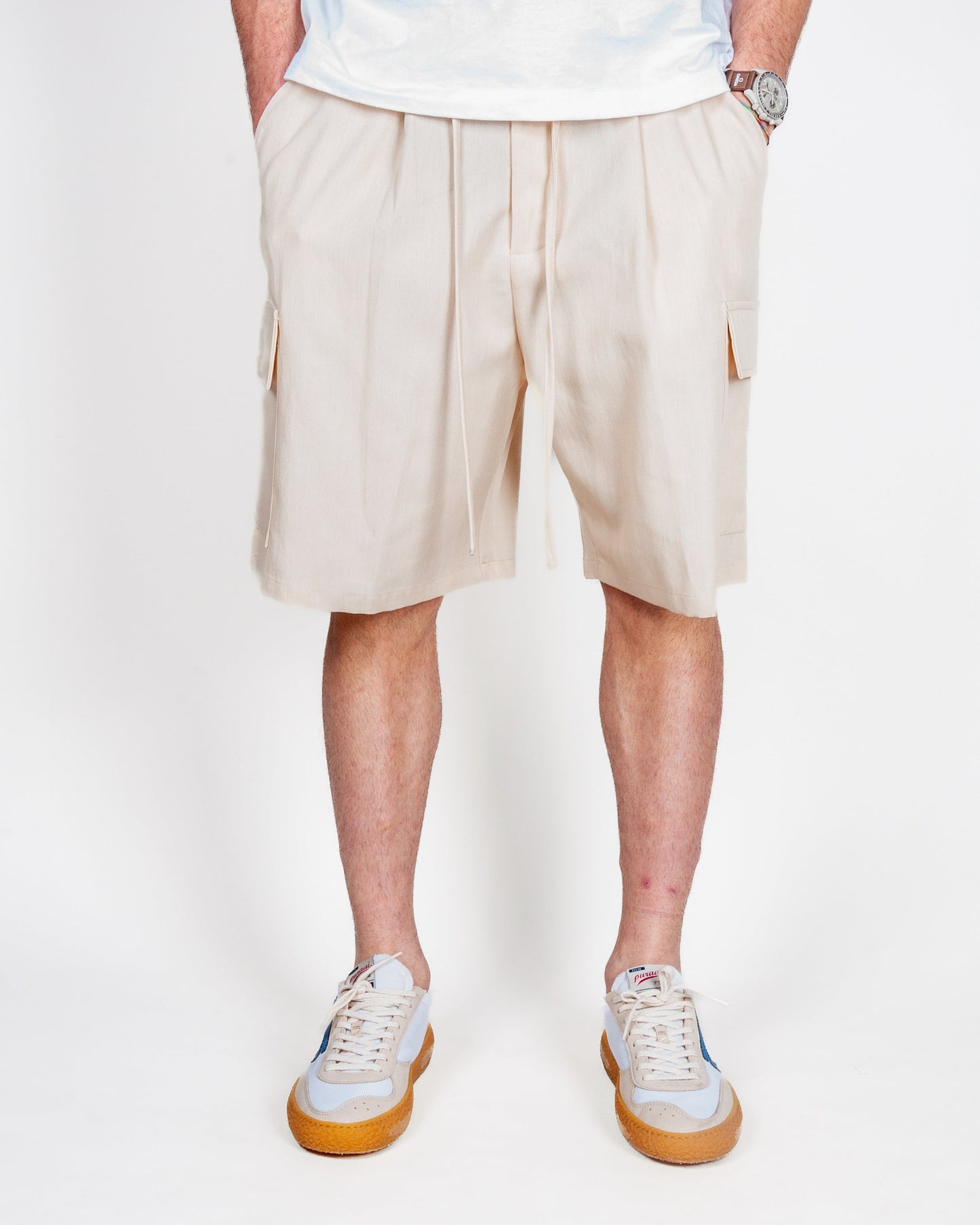 Bermuda con elastico in vita Over cargo in poliviscosa Uomo Imperial Art. D89793KSH6