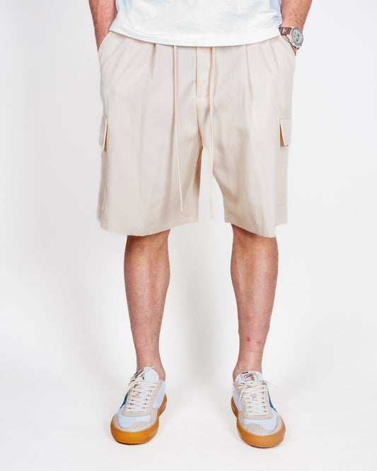 Bermuda con elastico in vita Over cargo in poliviscosa Uomo Imperial Art. D89793KSH6
