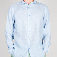 Camicia Misto Lino riga stretta Gianni Lupo Art. GL7828S