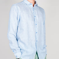 Camicia Misto Lino riga stretta Gianni Lupo Art. GL7828S