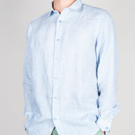 Camicia Misto Lino riga stretta Gianni Lupo Art. GL7828S