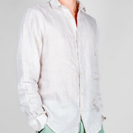 Camicia Misto Lino riga stretta Gianni Lupo Art. GL7828S