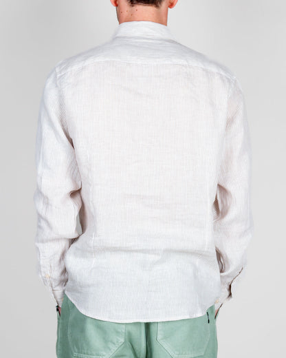 Camicia Misto Lino riga stretta Gianni Lupo Art. GL7828S