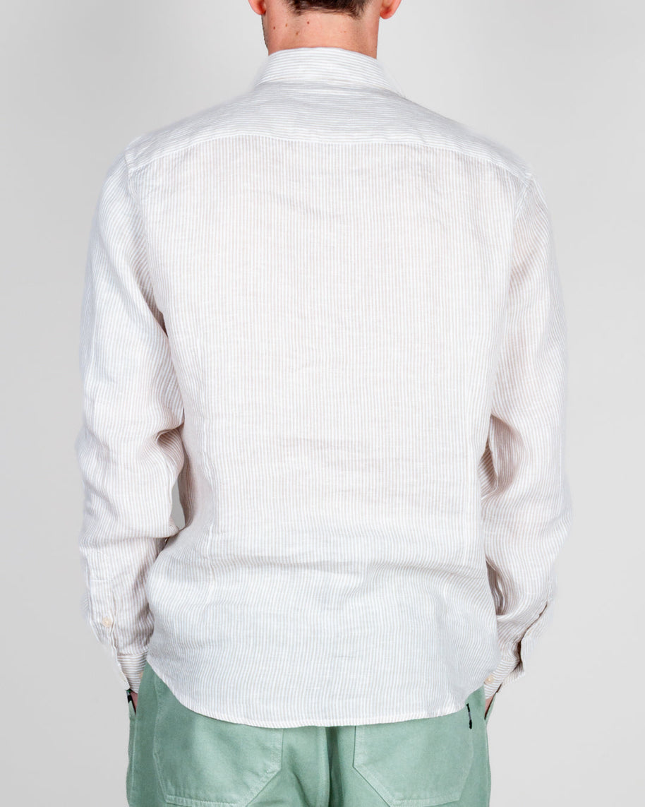 Camicia Misto Lino riga stretta Gianni Lupo Art. GL7828S