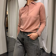 Polo in Maglia 100%Lana Merinos Tensionein Donna Art. MLN23